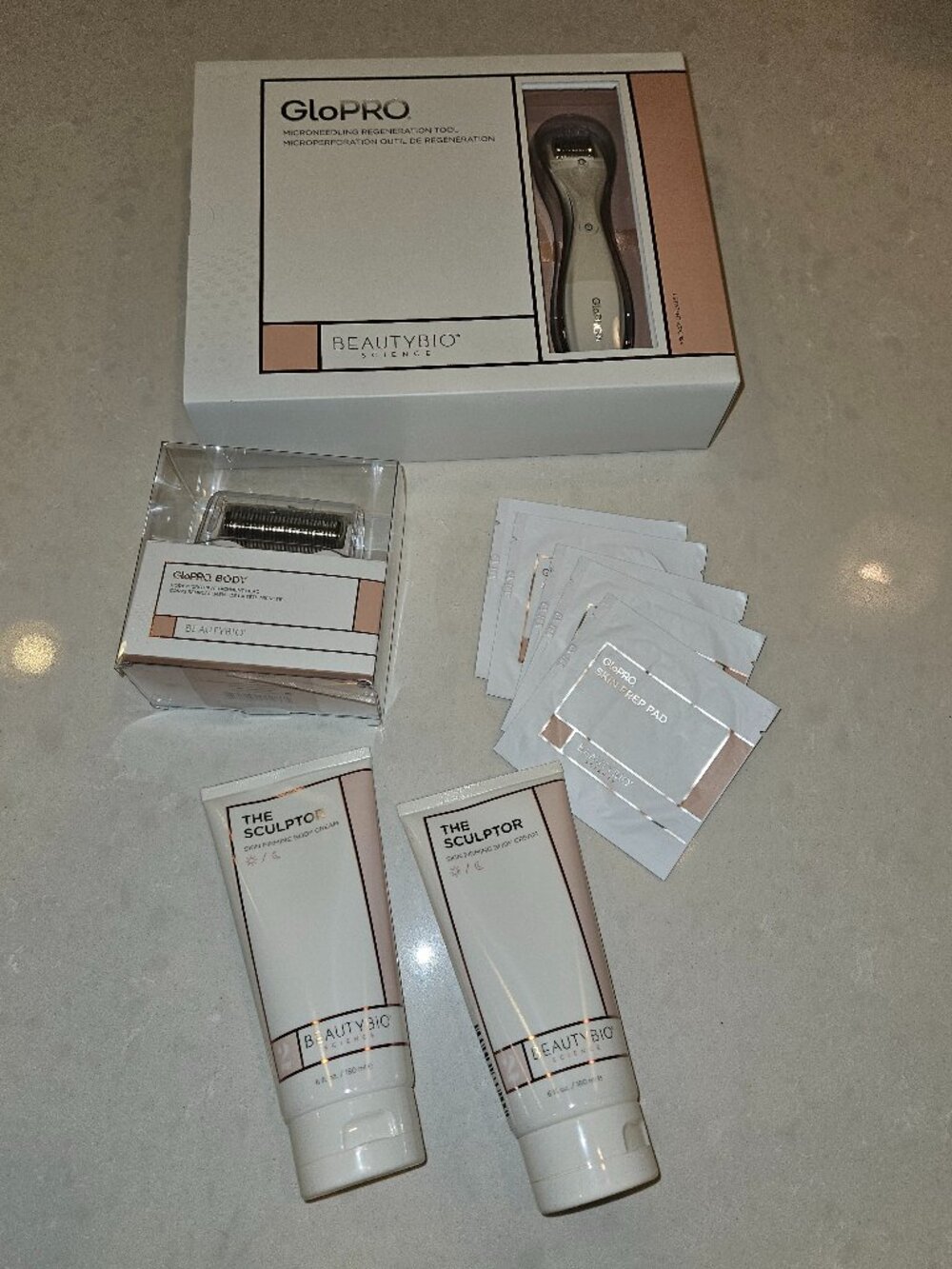 Beauty Bioscience GloPro Face & Body w/ The Sculptor Cream Duo & Skin Prep Pads